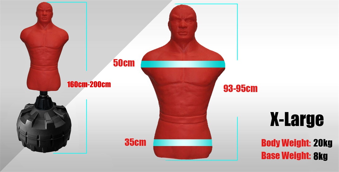 BoB Man Human Shape Dummy Free Standing Boxing Punching Bag X
