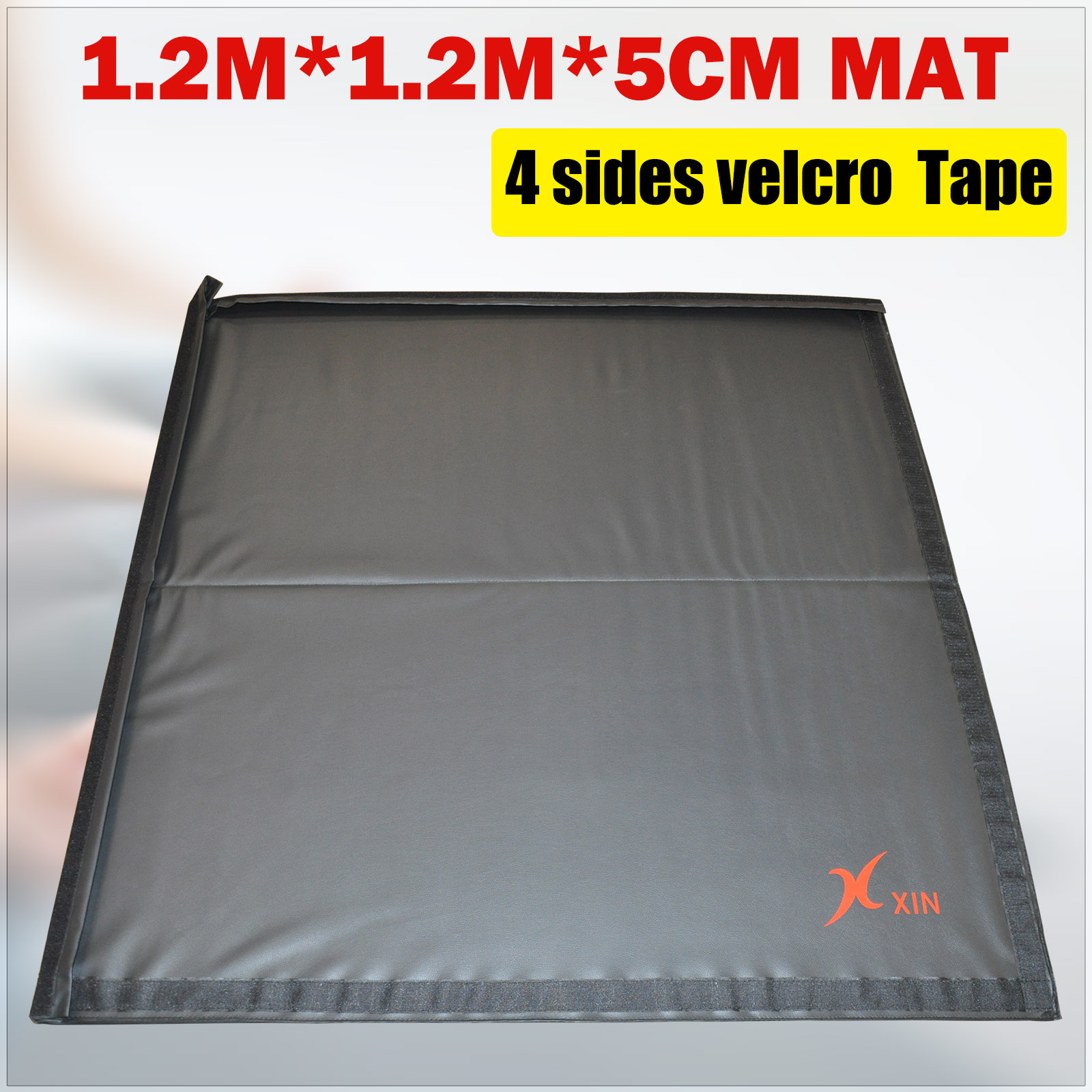 120cm x 120cm x 5cm Gymnastics Mat - 2-Piece Folding Gym Exercise Yoga Mat